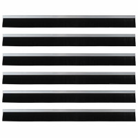 Produktbild för Självhäftande dörrborstlist 6 pcs Silver 100 cm
