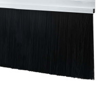 Produktbild för Självhäftande dörrborstlist 12 pcs Silver 100 cm