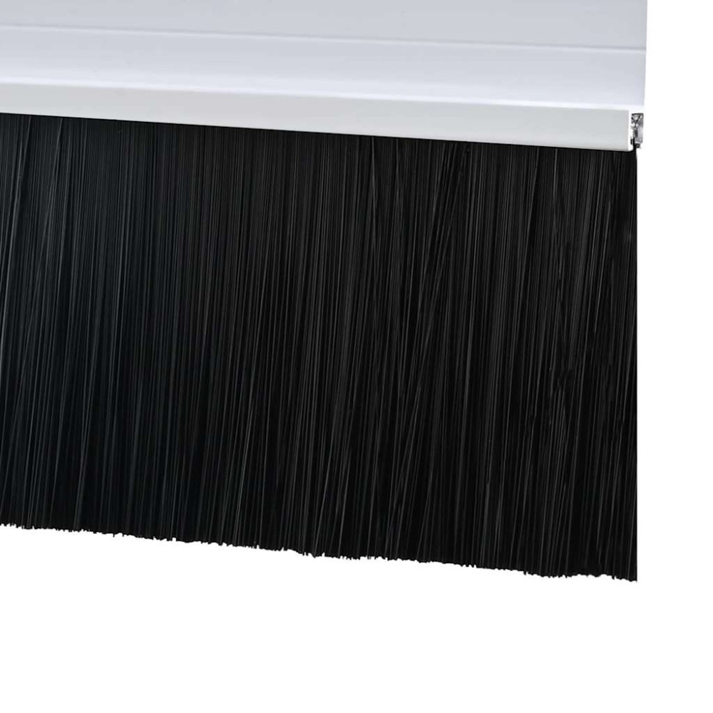 Produktbild för Självhäftande dörrborstlist 2 pcs Vit 100 cm Aluminiumlegering