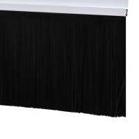 Produktbild för Självhäftande dörrborstlist 6 pcs Vit 100 cm Aluminiumlegering
