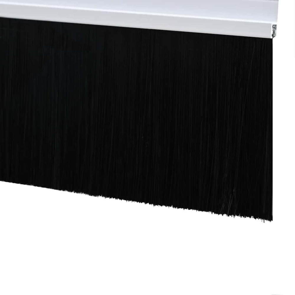Produktbild för Självhäftande dörrborstlist 6 pcs Vit 100 cm Aluminiumlegering