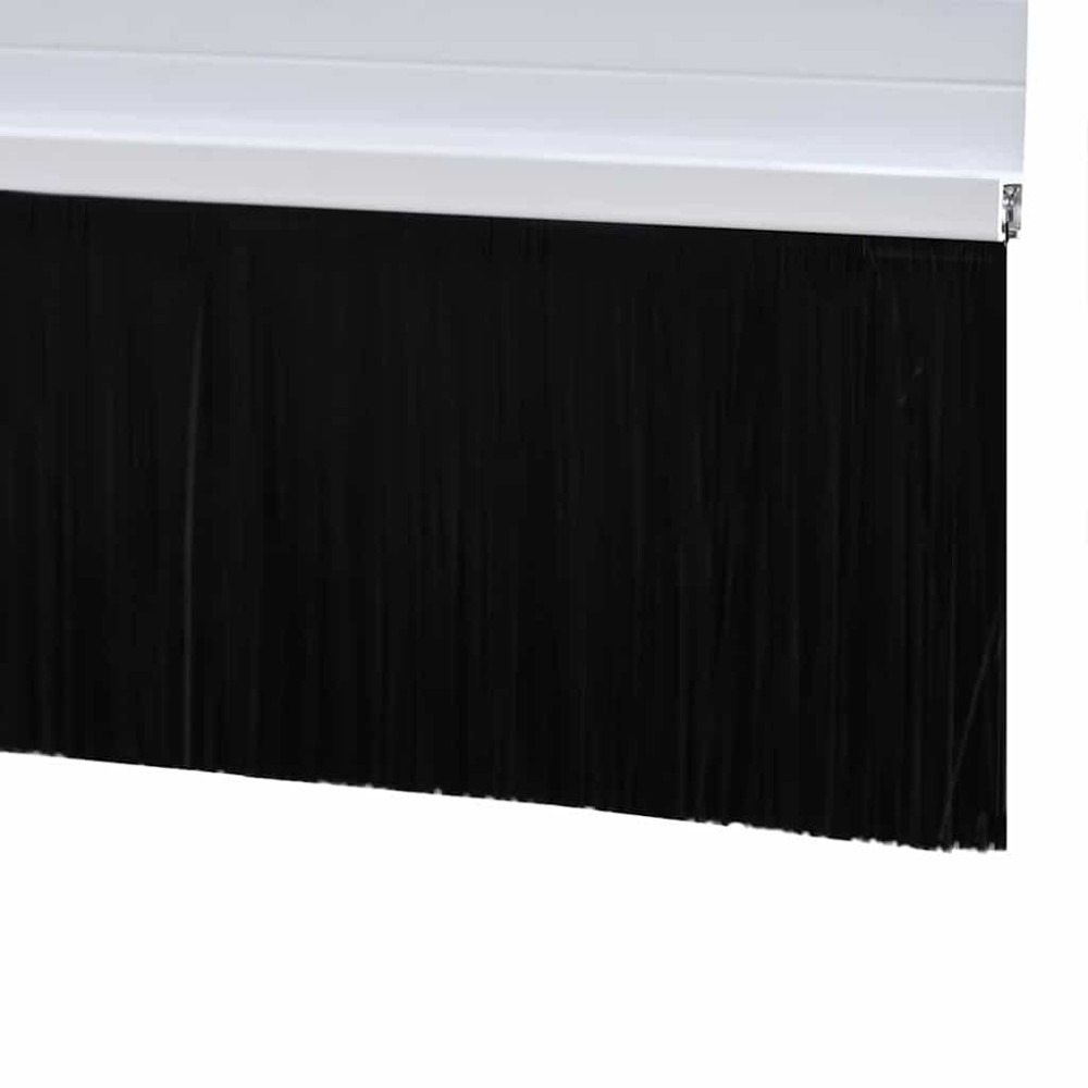 Produktbild för Självhäftande dörrborstlist 12 pcs Vit 100 cm Aluminiumlegering