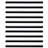 Produktbild för Självhäftande dörrborstlist 12 pcs Vit 100 cm Aluminiumlegering