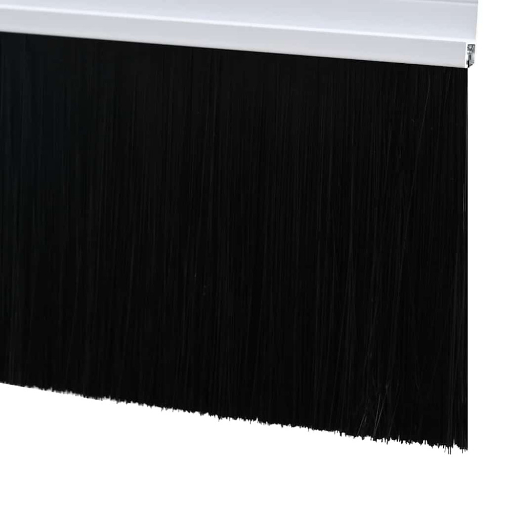 Produktbild för Självhäftande dörrborstlist 12 pcs Vit 100 cm Aluminiumlegering