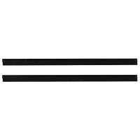 Produktbild för Självhäftande dörrborstlist 2 pcs Svart 100 cm
