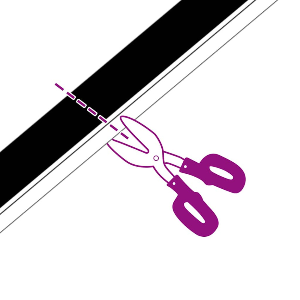 Produktbild för Självhäftande dörrborstlist 2 pcs Svart 100 cm