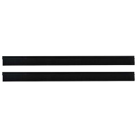 Produktbild för Självhäftande dörrborstlist 2 pcs Svart 100 cm