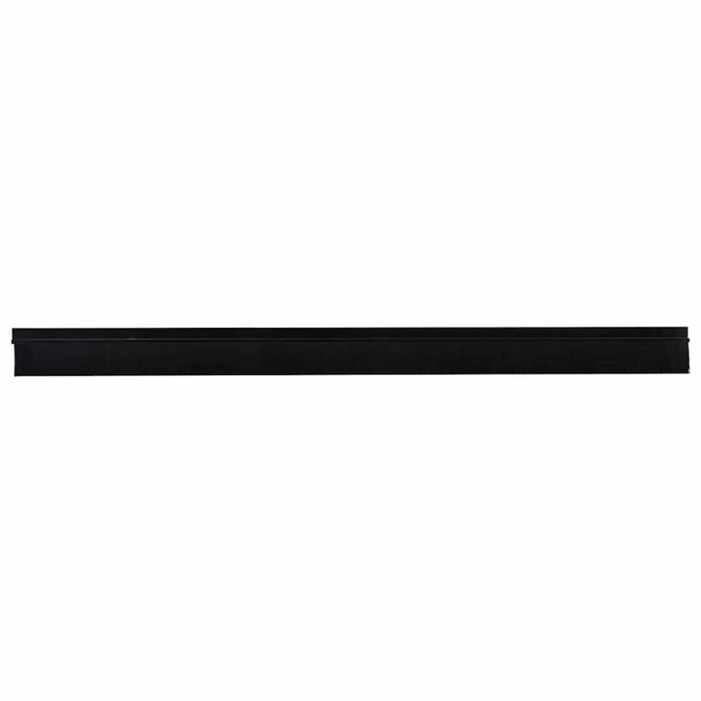 Produktbild för Självhäftande dörrborstlist 6 pcs Svart 100 cm