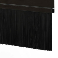 Produktbild för Självhäftande dörrborstlist 6 pcs Svart 100 cm