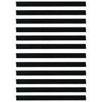 Produktbild för Självhäftande dörrborstlist 12 pcs Svart 100 cm