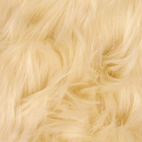 Produktbild för Fuskfäll matta TAFALLA Gräddvit 240 x 240 cm Polyester