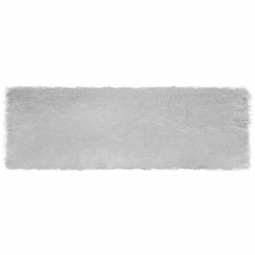 vidaXL Fuskfäll matta TAFALLA Grå 80 x 250 cm Polyester