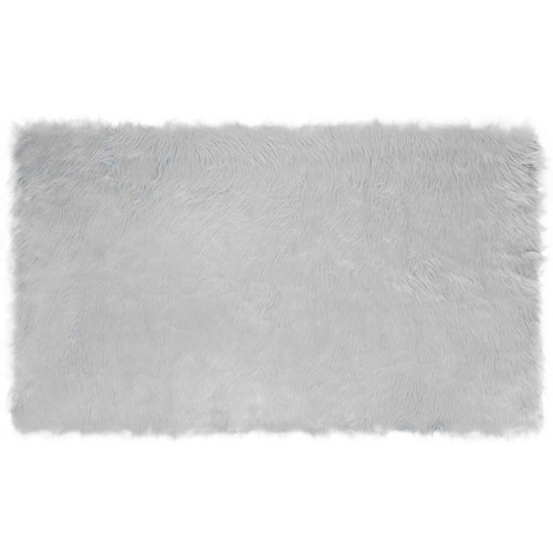vidaXL Fuskfäll matta TAFALLA Grå 100 x 200 cm Polyester