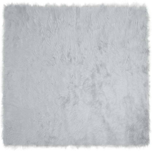 vidaXL Fuskfäll matta TAFALLA Grå 200 x 200 cm Polyester