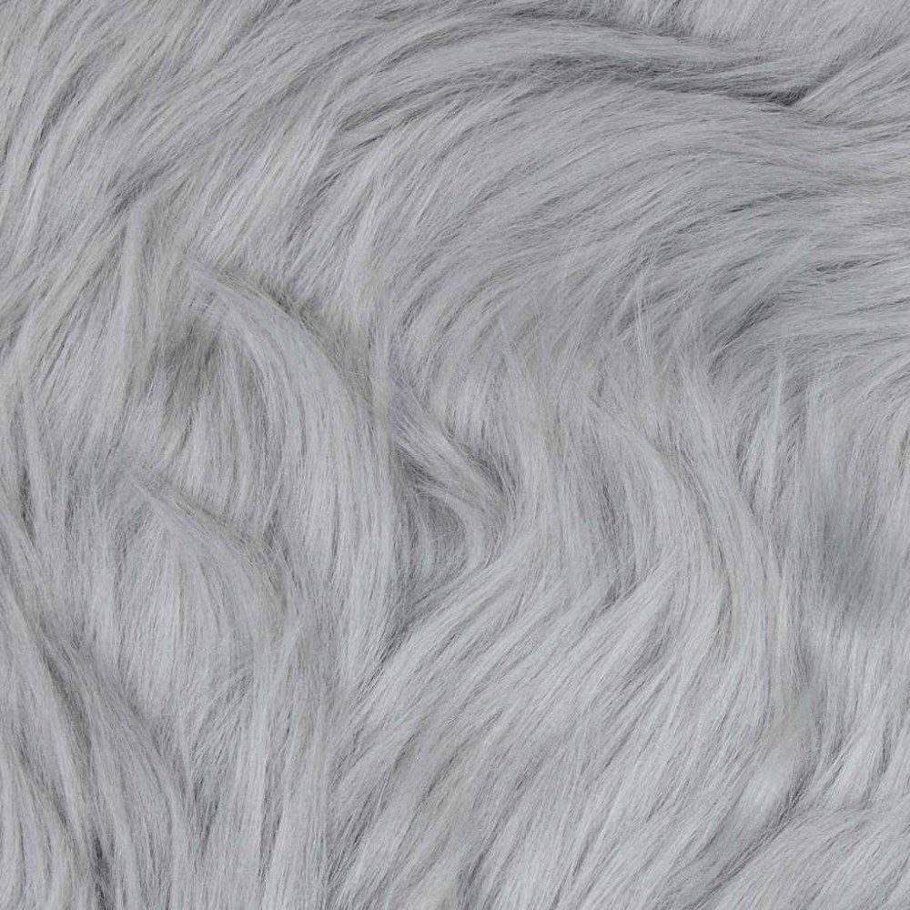 Produktbild för Fuskfäll matta TAFALLA Grå Ø 160 cm Polyester