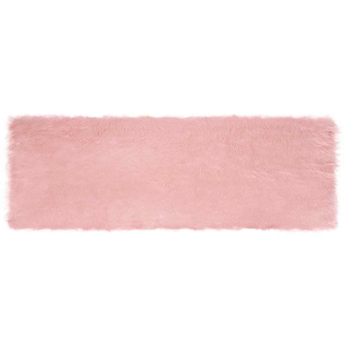 vidaXL Fuskfäll matta TAFALLA Rosa 80 x 250 cm Polyester