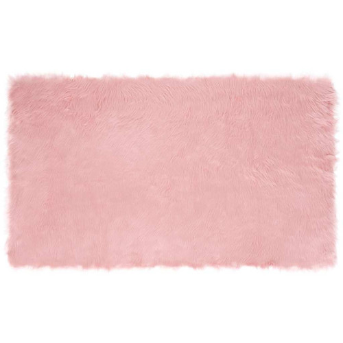 vidaXL Fuskfäll matta TAFALLA Rosa 100 x 200 cm Polyester