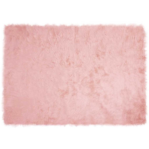 vidaXL Fuskfäll matta TAFALLA Rosa 140 x 200 cm Polyester