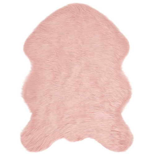 vidaXL Fuskfäll matta TAFALLA Rosa 80 x 120 cm Polyester