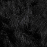 Produktbild för Fuskfäll matta TAFALLA Svart 140 x 200 cm Polyester