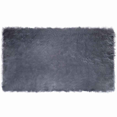 vidaXL Fuskfäll matta TAFALLA Antracit 100 x 200 cm Polyester