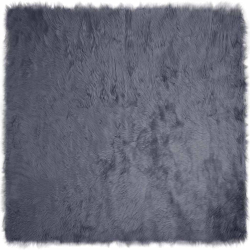 vidaXL Fuskfäll matta TAFALLA Antracit 160 x 160 cm Polyester