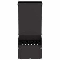 Produktbild för Kaninsmatare Svart 12,5 x 26 x 28,5 cm Kallvalsat Stål