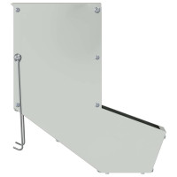 Produktbild för Kaninsmatare Silver 12,5 x 26 x 28,5 cm Galvaniserat Stål