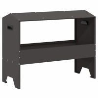 Produktbild för Fodertrog för boskap Svart 79 x 35 x 62 cm Kallvalsat Stål