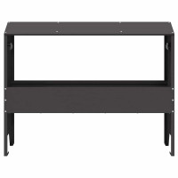 Produktbild för Fodertrog för boskap Svart 79 x 35 x 62 cm Kallvalsat Stål