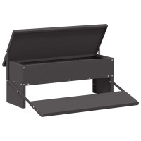 Produktbild för Kyckling Trampmatare Svart 48,5 x 39,5 x 19 cm Kallvalsat Stål