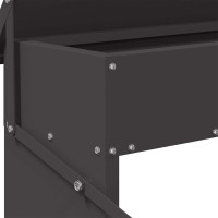 Produktbild för Kyckling Trampmatare Svart 48,5 x 39,5 x 19 cm Kallvalsat Stål