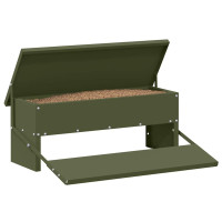 Produktbild för Kyckling Trampmatare Olivgrön 48,5 x 39,5 x 19 cm