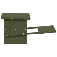 Produktbild för Kyckling Trampmatare Olivgrön 48,5 x 39,5 x 19 cm