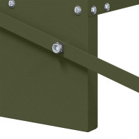 Produktbild för Kyckling Trampmatare Olivgrön 48,5 x 39,5 x 19 cm