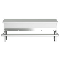 Produktbild för Kyckling Trampmatare Silver 48,5 x 39,5 x 19 cm