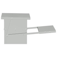 Produktbild för Kyckling Trampmatare Silver 48,5 x 39,5 x 19 cm
