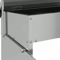 Produktbild för Kyckling Trampmatare Silver 48,5 x 39,5 x 19 cm