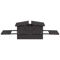 Produktbild för Kyckling Trampmatare Svart 75 x 53 x 20,5 cm Kallvalsat Stål