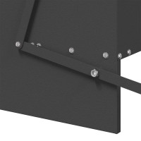 Produktbild för Kyckling Trampmatare Svart 75 x 53 x 20,5 cm Kallvalsat Stål