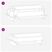 Produktbild för Kyckling Trampmatare Olivgrön 75 x 53 x 20,5 cm Kallvalsat Stål