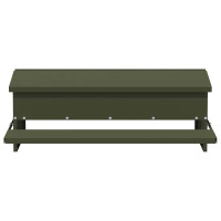 Produktbild för Kyckling Trampmatare Olivgrön 75 x 53 x 20,5 cm Kallvalsat Stål