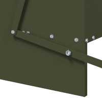 Produktbild för Kyckling Trampmatare Olivgrön 75 x 53 x 20,5 cm Kallvalsat Stål