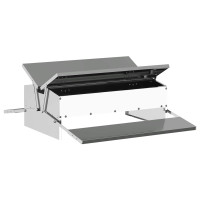 Produktbild för Kyckling Trampmatare Silver 75 x 53 x 20,5 cm Galvaniserat Stål