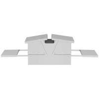 Produktbild för Kyckling Trampmatare Silver 75 x 53 x 20,5 cm Galvaniserat Stål