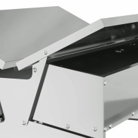 Produktbild för Kyckling Trampmatare Silver 75 x 53 x 20,5 cm Galvaniserat Stål