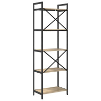 Produktbild för Hyllsystem Sonoma-ek 56 x 34 x 171 cm Konstruerat trä