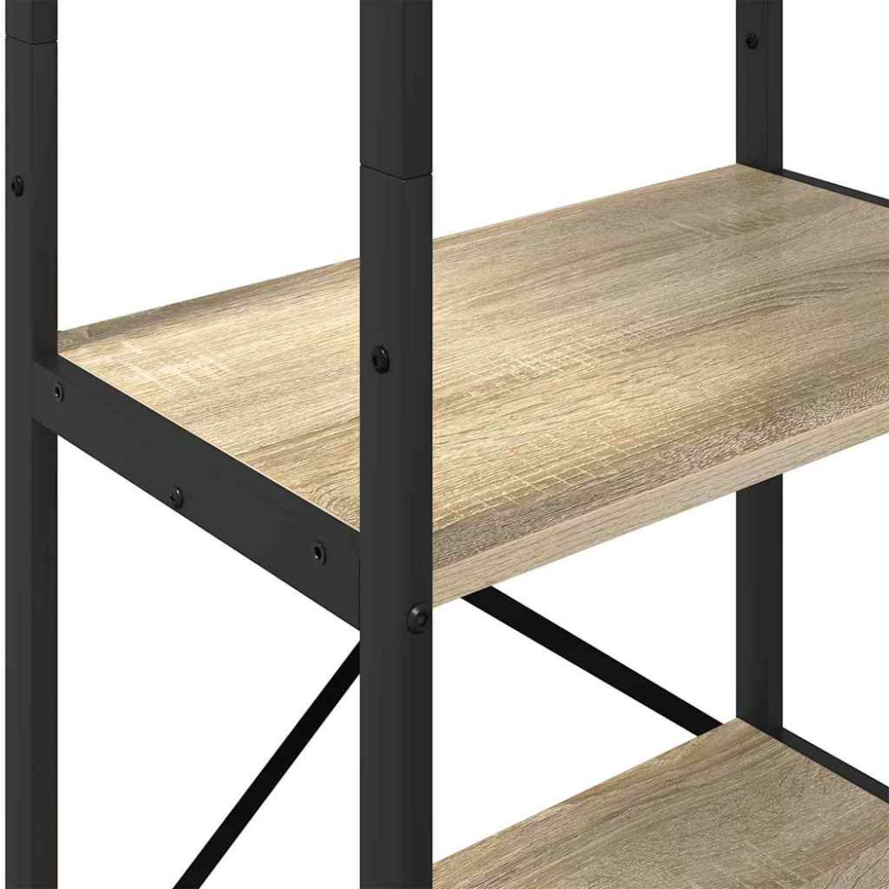 Produktbild för Hyllsystem Sonoma-ek 56 x 34 x 171 cm Konstruerat trä