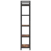 Produktbild för Hyllsystem Rökt ek 56 x 34 x 171 cm Konstruerat trä