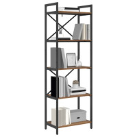 Produktbild för Hyllsystem Gammalt trä 56 x 34 x 171 cm Konstruerat trä